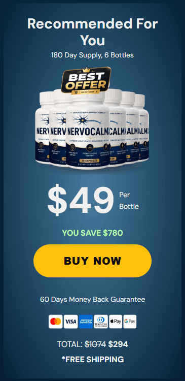 Buy NervoCalmX 6 Bottle